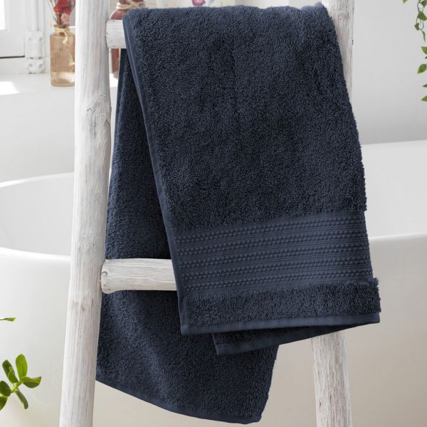 Serviette de toilette 50x90 cm Coton Minuit