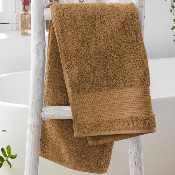 Serviette de toilette 50x90 cm Coton Camel
