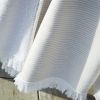 Fouta avec franges 95x180 cm Polycoton Sable