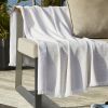 Fouta avec franges 95x180 cm Polycoton Sable