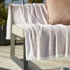 Fouta avec franges 95x180 cm Polycoton Corail
