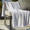 Fouta avec franges 95x180 cm Polycoton Nénuphar