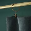 Rideau ajustable 140x270 cm velours de coton Ardoise