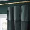 Rideau ajustable 140x270 cm velours de coton Ardoise