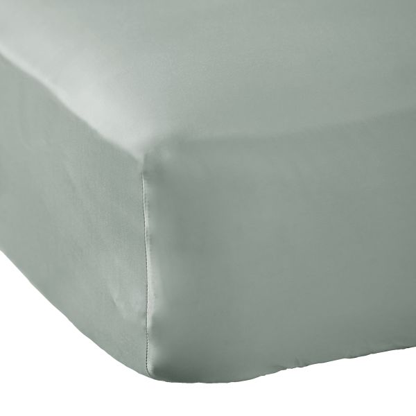 Drap housse 140x190 cm Bambou Eucalyptus