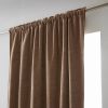Rideau galon fronceur + polaire 140x260 cm Polyester Camel