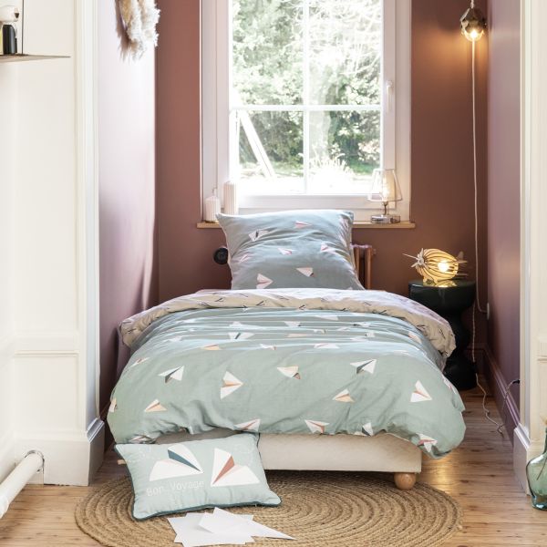 Parure de lit enfant 140x200 cm Coton Petits Papiers