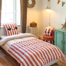 Parure De Lit Enfant 140x200 Cm – Coton Sidnie Blanc – Côté Déco – Certifié OEKO-TEX