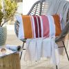 Housse de coussin extérieur 40x60 cm Polyester Bianca Feu