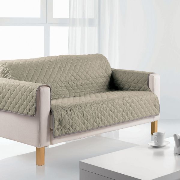 Protège canapé 2 places 175x210 cm Polyester Argile