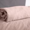 Drap housse 140x190 cm Microfibre Lavé Rose