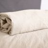 Drap housse 140x190 cm Microfibre Lavé Sable