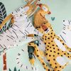 Parure de lit enfant 140x200 cm Coton Bci Jugle Mania