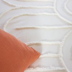 Parure De Lit 220x240 Cm – Coton BCI – Motifs Soliflore – Blanc – Neuf Avec étiquettes – Côté Déco