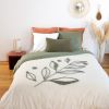 Parure de lit 240x260 cm Coton Lavé Bci Herbier