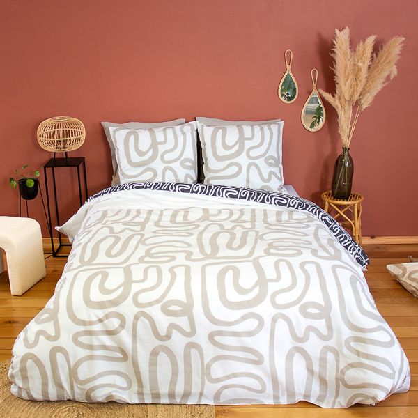 Parure de lit 220x240 cm Coton Sidnie