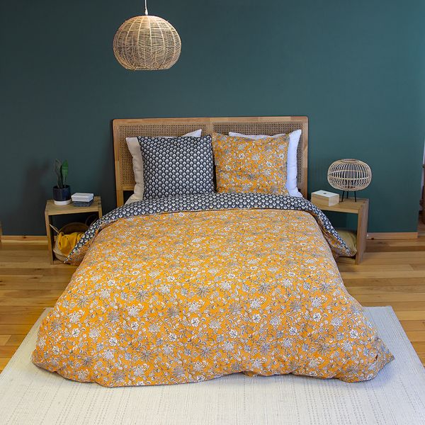Parure de lit 220x240 cm Coton Aschwini