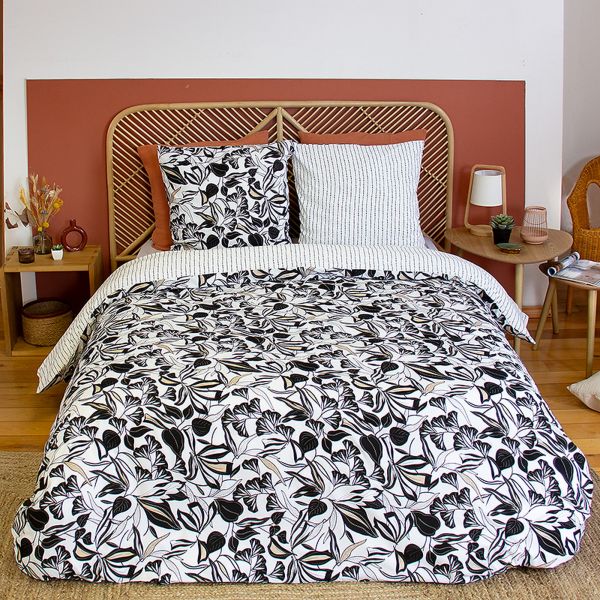 Parure de lit 220x240 cm Microfibre Flore