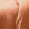 Parure de lit 240x260 cm Gaze de Coton Caramel