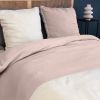 Parure de lit 240x260 cm Microfibre Lavé – Sherpa Rose