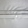 Parure de lit 220x240 cm Microfibre effet flanelle Cendre