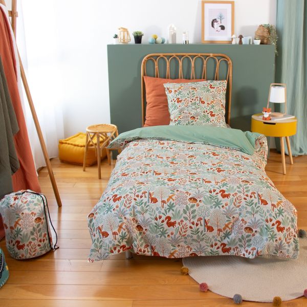 Parure de lit enfant 140x200 cm Coton Pierrot