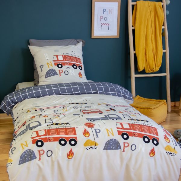 Parure de lit enfant 140x200 cm Microfibre Flammeche