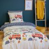 Parure de lit enfant 140x200 cm Microfibre Flammeche