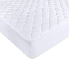 VidaXL Protège-Matelas Blanc 160x220 Cm Imperméable - Housse De Matelas Respirante Avec Jupe 360°