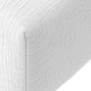 Drap housse 140x190 cm Gaze de Coton Lavé Blanc Pur