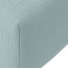 Drap housse 180x200 cm Gaze de Coton Lavé Bleu Givrée