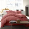 Housse de couette 240x260 cm Percale de Coton Lavé Vieux Rose