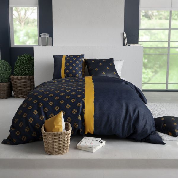 Parure de lit 220x240 cm Coton 57 fils Élégance