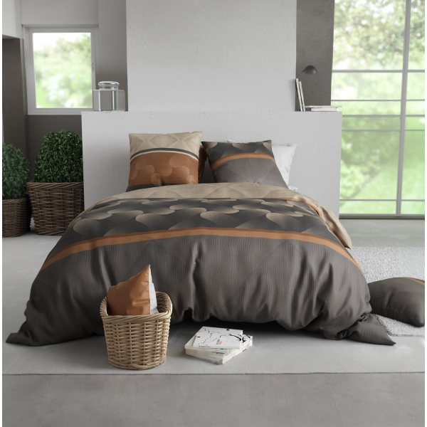 Parure de lit 240x260 cm Coton 57 fils Quartz