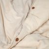 Parure de lit 220x240 cm Gaze de Microfibre Ecru Naturel