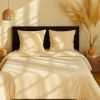Parure de lit 240x260 cm Gaze de Microfibre Ecru Naturel