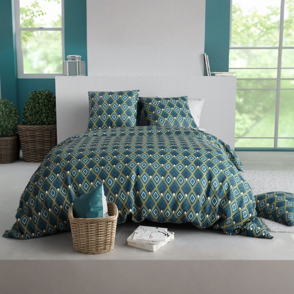 Parure de lit 220x240 cm Coton 57 fils Celestia