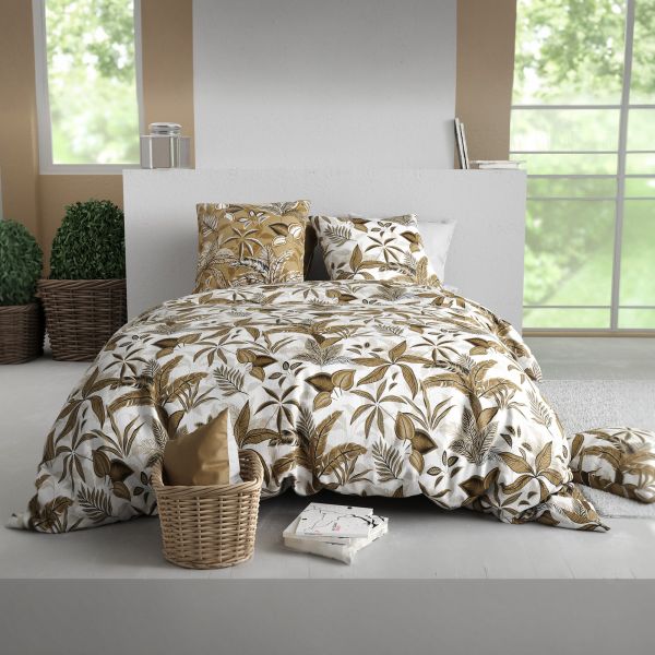 Parure de lit 220x240 cm Coton 57 fils Kaori