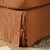 Cache sommier 160x200 cm Gaze de Coton Terra Abricot