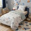 Couette imprimée 140x200 cm +1 taie Coton Stella