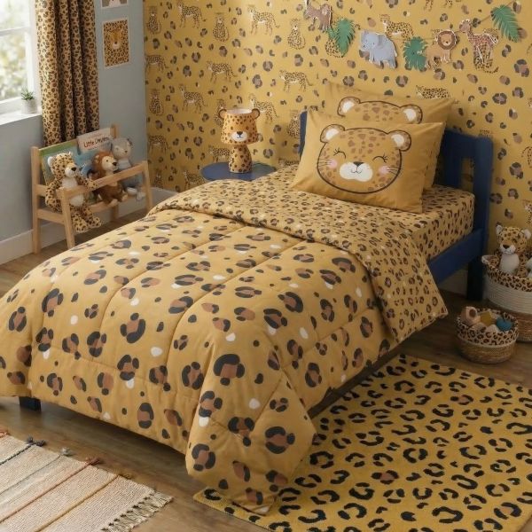 Couette imprimée 140x200 cm +1 taie Coton Lena