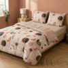 Couette imprimée 220x240 cm + 2 taies Coton Celestine