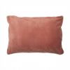 Coussin rectangulaire déhoussable 40x60 cm Velours de Coton Bianca Terracotta