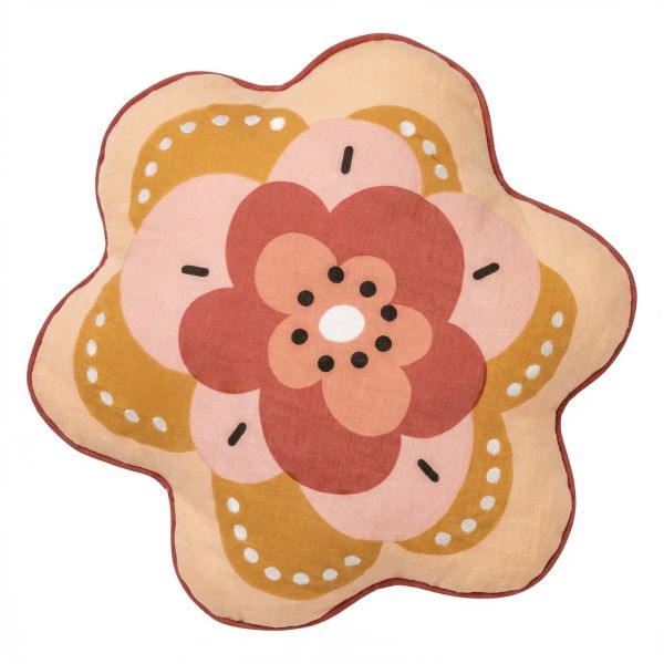 Coussin déhoussable 47x45 cm Coton Hortense