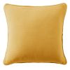Coussin carré déhoussable 45x45 cm Gaze de Coton Terra Safran