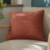Coussin carré déhoussable 45x45 cm Gaze de Coton Terra Terracotta