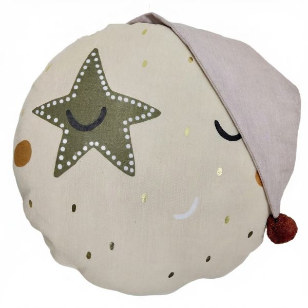 Coussin enfant rond 40 cm Coton Celestine