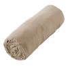 Drap housse 140x190+30 cm Gaze de Coton Terra Ficelle
