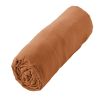 Drap housse 180x200+30 cm Gaze de Coton Terra Abricot