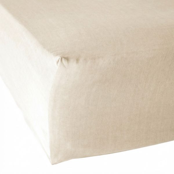 Drap housse 90x190+30 cm Lyocell Gabrielle Naturel
